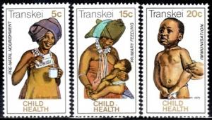 Transkei - 1979 Child Health Set MNH** SG 62-64