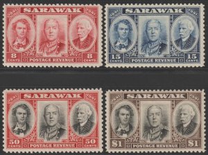 EDSROOM-17160 Sarawak 155-158 LH 1946 Complete 100 Years Colony CV$19.75