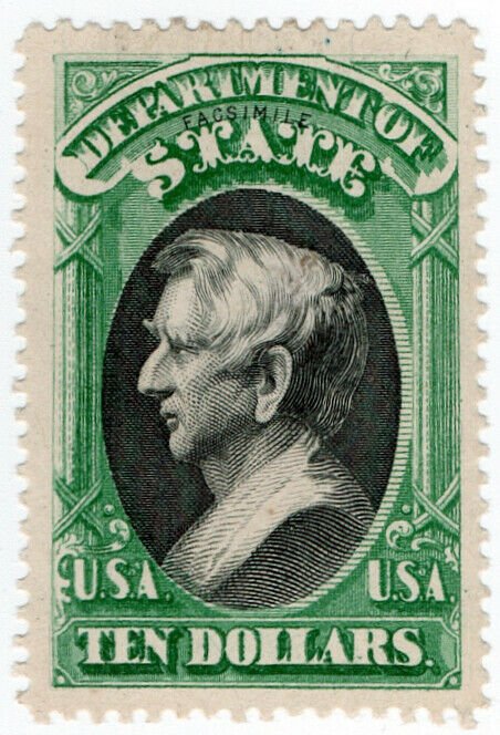 (I.B) US Postal Service : Department of State $10 (Senpf reprint)