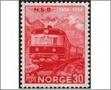 Norway Used NK 420   Diesel-hydraulic Express train 30 Øre Red