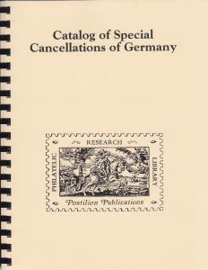 Catalog of Special Cancellations of Germany, by J. Bochmann. Reprint. NEW