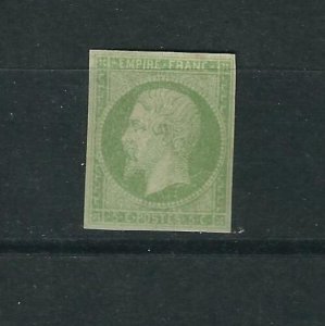 French Colonies 8 Y&T 8 Napoleon 5c Yellow Green MLH VF 1871 SCV $1000.00