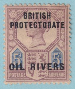 OIL RIVERS / NIGER COAST PROTECTORATE 5  MINT HINGED OG * VERY FINE - RPX