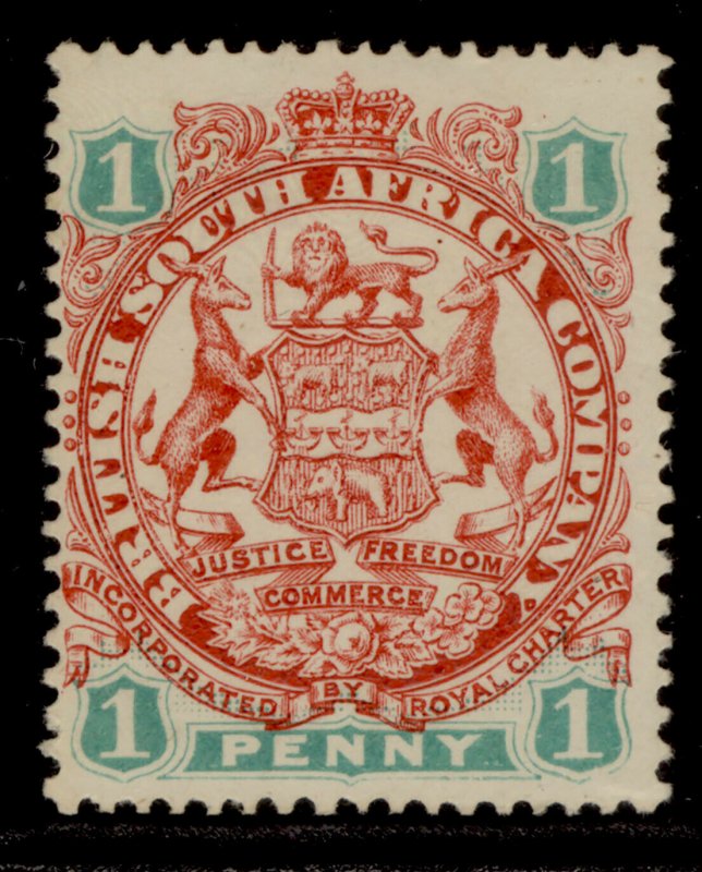 RHODESIA QV SG42, 1d scarlet and emerald, M MINT. Cat £15.