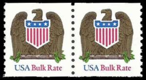 US #2604 Coil Pair 20c(2x10c)Eagle, bulk rate, MNH, (PCB-4)