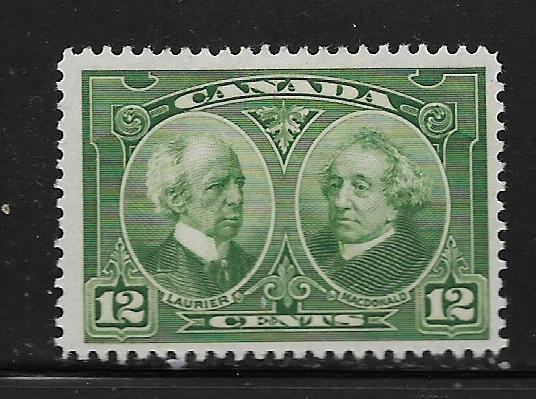 CANADA,147, MINT HINGED,THIN, LAURIER AND MACDONALD