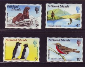 Falkland Islands Sc 227-230 1974 Tourist Publicity stamp set mint NH