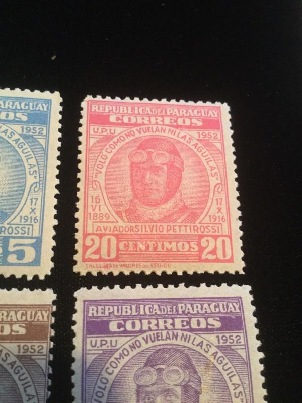 Paraguay Scott #143-146 Mint Very Lightly Hinged From Old Collection!