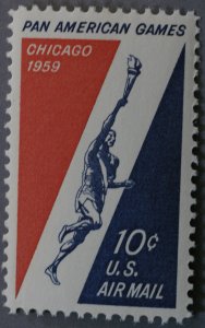 United States #C56 10 Cent Pan Am Games 1959 Airmail MNH
