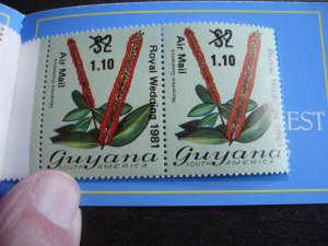 Stamps - Guyana - Scott# 331-333 - Mint Never Hinged Booklet