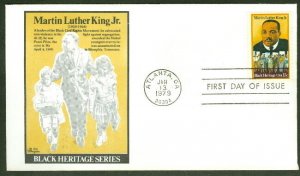 MARTIN LUTHER KING JR FDC BAZAAR CACHET