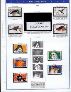 US Used Commemorative and definitives, all different read text Collection #093