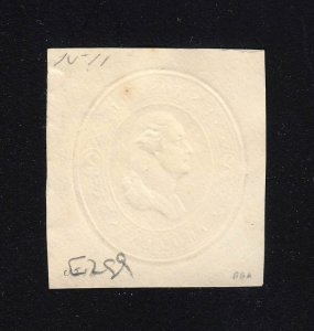 U288 Rounded Bust Mint Cut Square, Cat $325.00