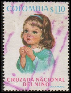 Colombia 818 - Used - 1.10p Children's Welfare (1973)