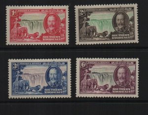 Southern Rhodesia 1935 SG31/4 Silver Jubilee mounted mint set of 4
