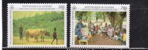 GUINEA #1303-1304 1995 FAO 50TH ANNIV. MINT VF NH O.G