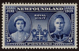 Mint Hinged 249 Royal Visit 5c