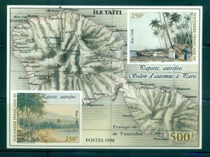 French Polynesia - Sc# 743c. 1998 Paintings of Papeete Harbor. MNH $12.00.