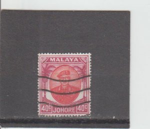 Johore  Scott#  146  Used  (1949 Sultan Ibrahim)