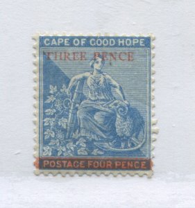 Cape of Good Hope 1879 8d on 4d mint o.g. hinged