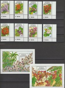 ANTIGUA/BARBUDA 1988 SG 1071/8 + MS 1079 MNH Cat £12