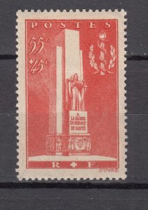 J43856 JLStamps 1938 france mh #b73 monument