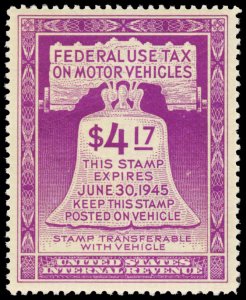 U.S. REV. MOTOR VEHICLE RV32  Mint (ID # 101068)