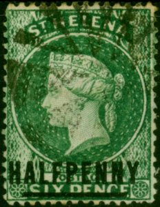 St Helena 1880 1/2d Green SG35 Fine Used