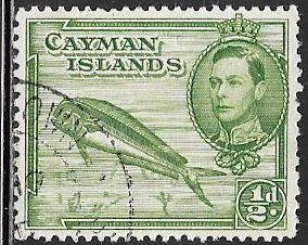 Cayman Island 101 Used - George VI - Fish