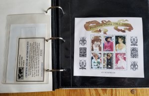 3 Albums Souvenir Sheets; Danna, Queen Elizabeth, Prince Charles and More