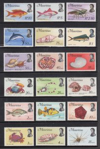Mauritius Scott #339-356 MH