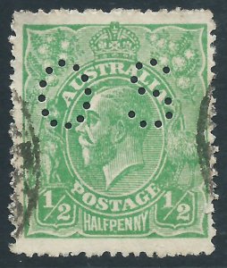 Australia, Sc #OB60, 1/2d Used