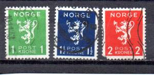 Norway 203-205 used