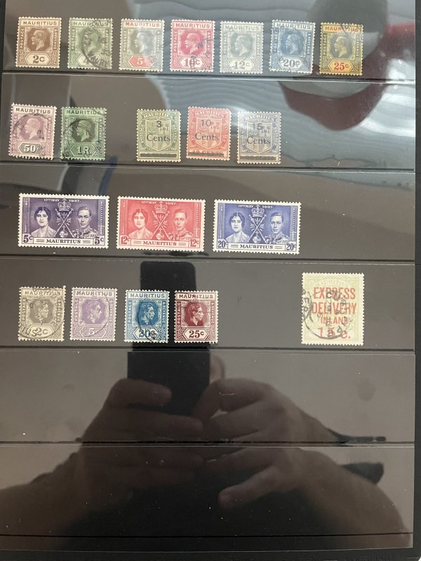 Collection of Mauritius stamps