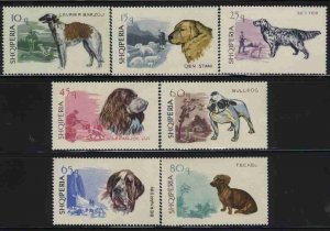 Albania  MNH Sc 986-92 Mi 1104-10 Dogs