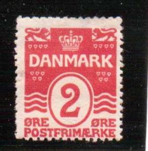 Denmark  Scott#  86  MH  (1913 Wavy Lines)