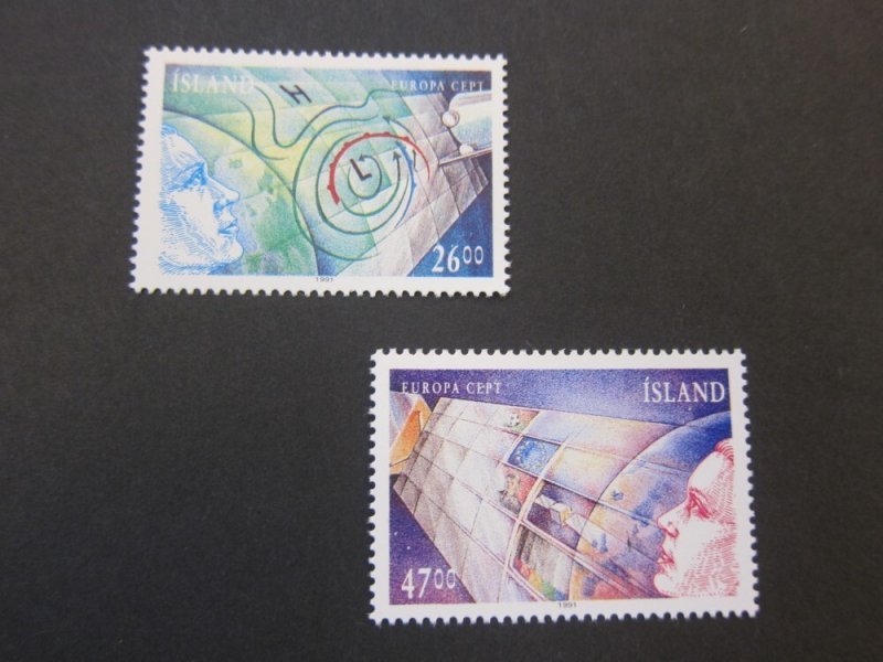 Iceland 1991 Sc 738-39 set MNH