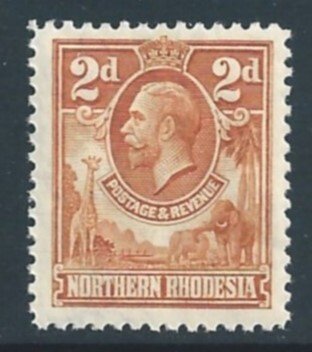 Northern Rhodesia #4 NH 2p King George V Defin.