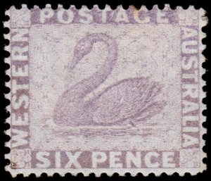 Western Australia Scott 39, Perf. 14 (1872) Mint H F, CV $200.00 M