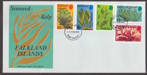 FALKLAND ISLANDS - 1979 MARINE LIFE / SEAWEED - 6V FDC