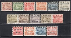 Nauru 1924 Short Set to 1sh + 1935 Jubilee Set Mint LH(Few NH) #17-27, 31-34