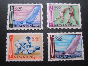 Ajman 1965 Sc 32-35 MNH