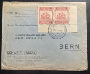 1946 Paraguay Commercial Cover To Bern Switzerland Philatelic Magazine