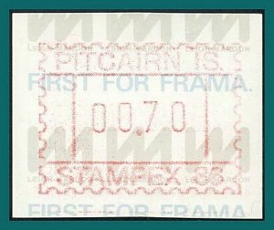 Pitcairn Islands 1986 Stampex Frama,  MNH