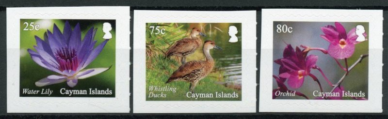 Cayman Isl Flowers Stamps 2020 MNH Queen Elizabeth II Botanic Park 3v S/A Set 