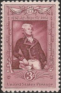 # 1097 MINT NEVER HINGED LAFAYETTE BICENTENARY