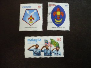 Stamps - Malaysia - Scott# 115-117 - Used Set of 3 Stamps