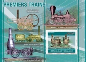 Togo - Trains -  Stamp Souvenir Sheet  - 20H-147