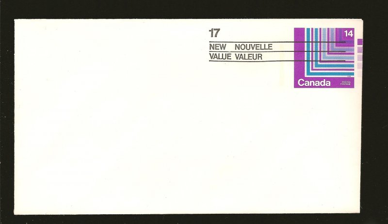 Canada U109 Envelope #8 17 Cents on 14 Cents MNH