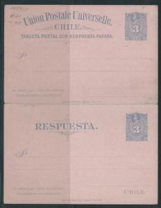 Chile Postal Stationery Postcard H&G #14 Mint
